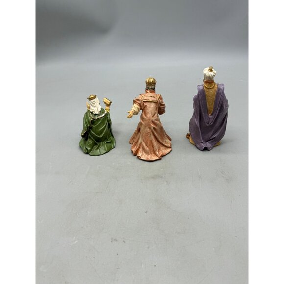Avon 1996 Three Kings Nativity Figurine Set Vintage Hand-Painted Resin Used READ - Picture 6 of 11
